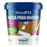 Massa Emulsao Acrilica Para Madeira F 12 Branca 400g Viapol