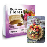Massa Para Flores Branca Ou Preto 500g Confeitaria Decorar