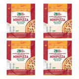 Massa Pré assada Mini Pizza Sem Glúten Sem Lactose 4 Pacotes