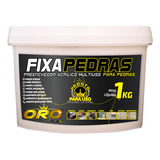 Massa Pronta Cola E Fixa Pedras Em Geral Extra Forte 1kg Cor