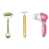 Massageador 24k Escova 5 Em 1 E Rolo Pedra Jade Kit Skincare