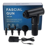 Massageador Corporal Facial Elétrico Muscular Pistola Kh 320 Cor Preto