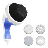 Massageador Elétrico Portátil Orbital Corporal Profissional 3 Em 1 Na Cor Branco 220v Dellamed Beauty