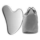 Massageador Facial Aço Inox Guasha Raspagem Skincare Rosto