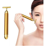 Massageador Facial Anti Rugas Elétrico Ouro - Anti Estresse Cor Dourado