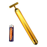 Massageador Facial Vibração Harmonização Cor Dourado