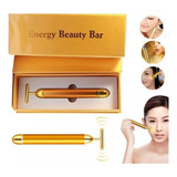 Massageador Facial Vibratório Gold Harmonização Portatil Cor Dourado Voltagem Aa