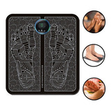 Massageador Para Os Pés Tapete Terapeutico Elétrico Muscular Cor Preto