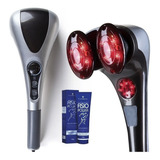 Massageador Profissional Duplo Corporal Relaxamento Elétrico Cor Prata C Preto Voltagem 110v