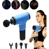 Massageador Relaxamento Muscular Fisico Fascial Gun Gb 820 Cor Azul 110v 220v