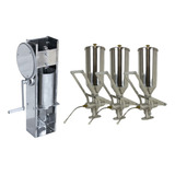 Masseira Engrenagem 3 Doceira Recheador Churros Suporte Inox