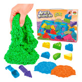 Massinha Areia Sensorial Infantil Colorida Forminha