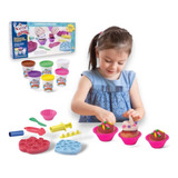 Massinha De Modelar Cupcake Brinquedo Confeitaria Infantil