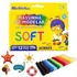 Massinha De Modelar Escolar 12 Cores Soft Acrilex Infantil Cor Colorido