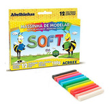 Massinha De Modelar Soft 12 Cores Acrilex