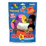 Massinha Pula Molda 30 Cores Sortidas Eva 300g 3 Palavrinhas