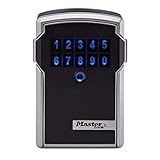 Master Lock Caixa De Bloqueio- Suporte Eletrônico De Parede- Aplicativo Bluetooth IOS-Android E Códigos De Teclado- 8 Cm De Largura- 5441EC