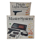 Master System 1 Console Na Caixa Com Pistola E Jogo Incluso