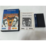Master System Wolfchild Tectoy Completo Caixa E Manual