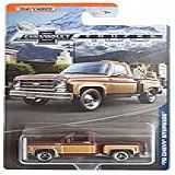 Matchbox 100 Anos Chevy Stepside- -marrom-dourado- Caminhões