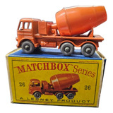Matchbox Foden Cement Mixer N26 Made In England By Lesney