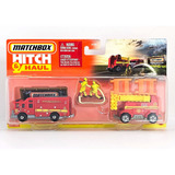 Matchbox Hitch Haul Mbx Fire Rescue Bombeiro