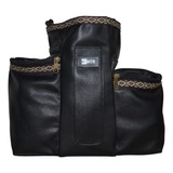 Mateira Bolsa Chimarrão Couro Argentina Preto Liso