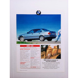 Matéria De Revista Bmw 328i 1998 Com Ficha Técnica Folder