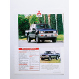 Matéria De Revista Mitsubishi L200 Quadrada Ficha Técnica