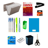Materiais Escritorio Completo Papelaria Pasta Sanfonada Top