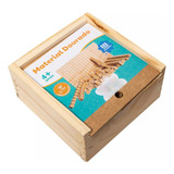 Material Dourado 111 Pçs Educativo Pedagógico Estojo Madeira