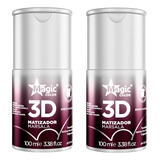 Matizador Gloss Magic Color 100ml 3d Marsala Kit C 2un