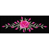 Matriz De Bordado Ajca2386 Ramo Flor Rosa