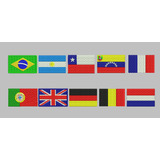 Matriz De Bordado Bandeiras Brasil Argentina