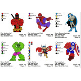 Matriz De Bordado Super Heróis 6 Modelos