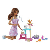 Mattel Barbie Boneca Pet Care Hhb70