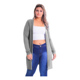 Max Cardigan Pluz Size Casaco Longo Malha Sobretudo Lynnce