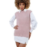 Max Colete Feminino Tricot