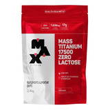 Max Titanium Mass Titanium 17500 Zero Lactose Suplemento Em Pó Sabor Morango