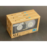Maxell Xlii 90 Cromo 3 Unidades Fita Cassete Virgem Lacrada