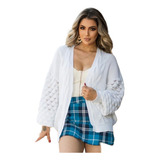 Maxi Cardigan Casaco Feminino