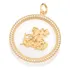 Maxi Pingente Rommanel São Jorge Folheado A Ouro 542688 Cor Dourado