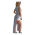 Maxi Regata Vestido Nozinho Blusa Aberta Lateral Verão Roupa