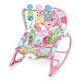Maxibaby Cadeira De Descanso Balanço Funtime Unicórnio  Acompanha 3 Brinquedos Interativos Livre De BPA  Cinto 3 Pontos  Até 18kgs   Multicolorida 