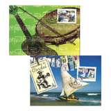 Máximo Postal Ano Do Brasil Na França 2005 Novo 6 Unid