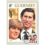 Máximo Postal Guernsey 1981 Casamento Real