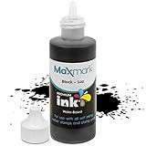 MaxMark Refil De Tinta Premium Para Carimbos De Tinta E Almofadas De Carimbo Cor Preta 28 G