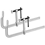MAXPOWER Grampo F Deep Throat 15 5 20 3 Cm X 5 5 20 3 Cm 400 X 140 Mm Braçadeiras Resistentes Para Soldagem Pacote Com 2