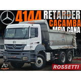 Mb Axor 4144 6x4 Com Retarder C Caçamba Meia Cana 16m 