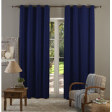 Mc Cortinas Cortina Blackout Blecaute Pvc Corta Luz 2 00 X 1 30 Cozinha Cor Azul marinho